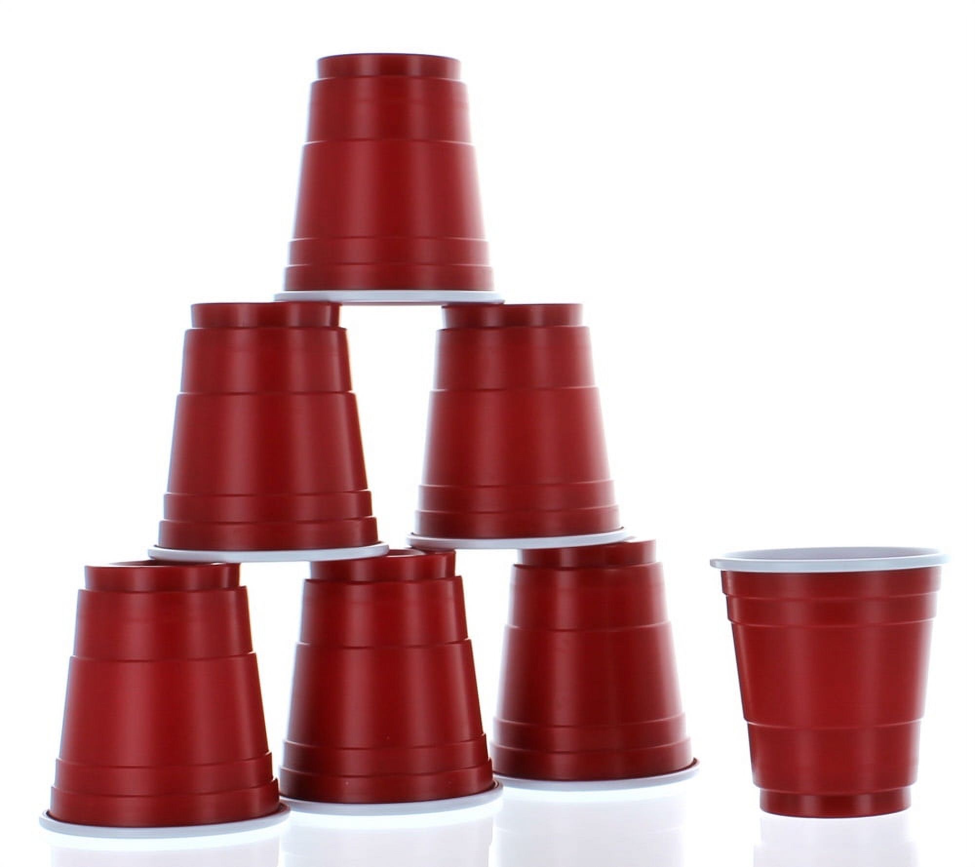 Mini Party Cup Shot Glasses, 2 Oz, Red, 20ct - image 1 of 4