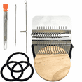 thumbnail image 1 of Mini Patchmaker Loom, Knit Patch Kit for DIY Repairs, Portable Darning Loom Tool Set, Quick Patch Loom Kit for Beginners and Mending(10 Hooks), 1 of 7