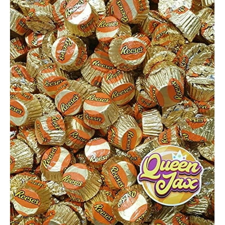 Mini Peanut Butter Cups - 4 Pound Bag - Bulk Chocolate - Individually Wrapped Chocolates - Queen Jax - Reeses Peanut Butter Cups Mini - Miniature Reese's PB cups