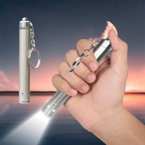 Mini Pen Style LED Flashlight – Stainless Steel High Brightness Portable Pocket Torch with Lanyard, Basic Waterproof, One-Button Control for Camping, Travel, Outdoor, Home Use