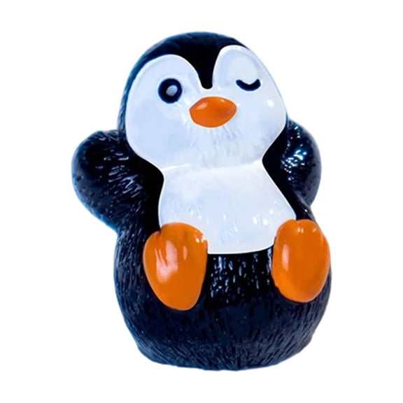 Mini Penguin Resin Figurines, Resin Animals, Cute Penguin Animal Ornaments, DIY Crafts Penguin Figurines, Desktop Gift Decorations, Winter Desktop Resin Decoration 0.87-0.94 Inch (1Pcs)