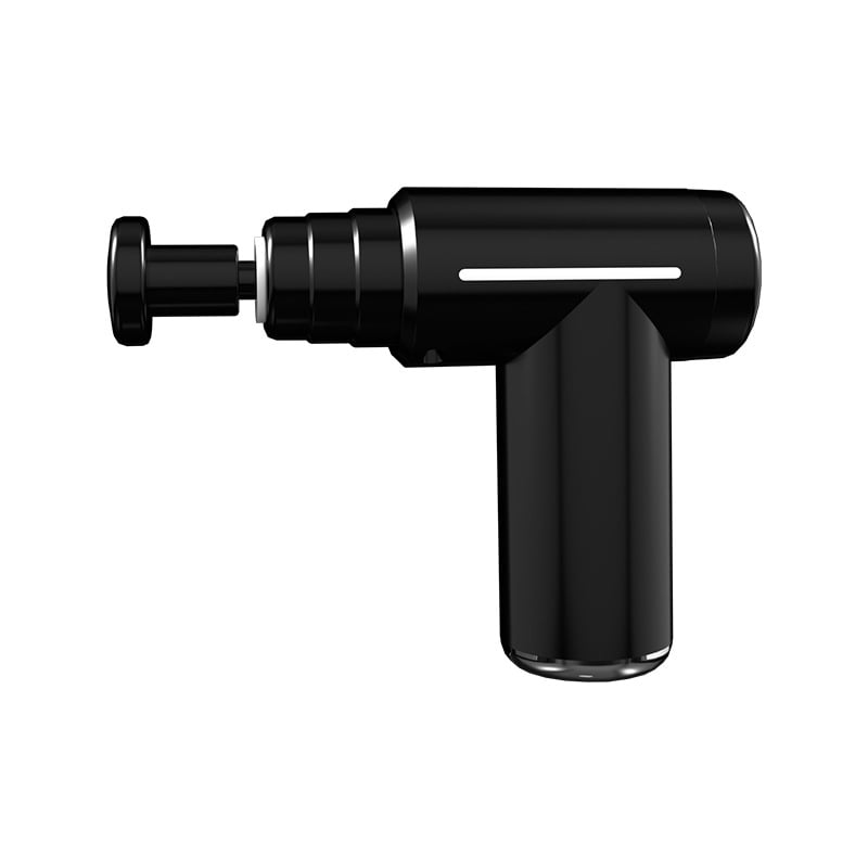 Mini Percussion Massage Gun with Heat and Cold Compress, Electric Muscle Massager for Athletes, 6 Interchangeable Heads, 5-Speed Quiet Brushless Motor, Portable Travel Case Included