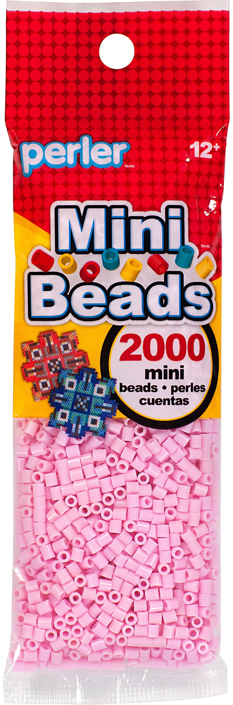 Mini Perler Beads 2000/Pkg-Light Pink