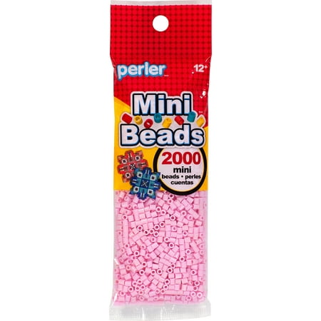 Mini Perler Beads 2000/Pkg-Light Pink