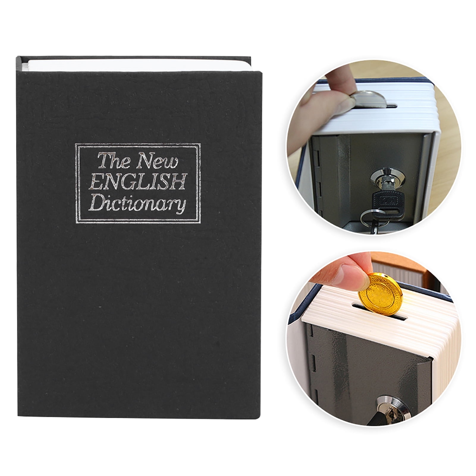 Mini Personal Book with Lock Storage Box Money Cash Jewelry Case ...