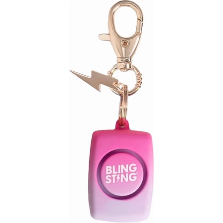BLINGSTING Mini Personal Safety Alarm for Women - 125 Decibel Loud Self Defense LED Light & Keychain Clip