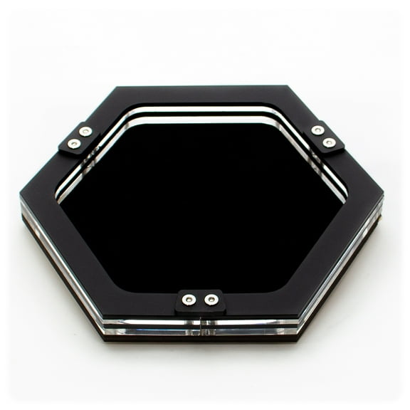 Mini Personal Size Gaming UMBRA Dice Tray with Black Velvet lined Base