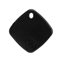 Mini Pet GPS Tracker for Cats & Dogs - Worldwide No Monthly Fee, Waterproof & Lightweight , Works with /Android, Real-Time Tracking (Find Tag App) - Fits All Collars Black 3.8x3.8x0.7cm