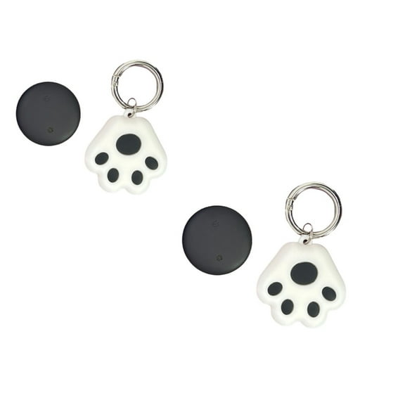 Mini Pet Locator for Cats & Dogs Compatible with & Android Worldwide Location Tracking No Monthly Fees Suitable for Any Collar Gps Tracker Black 1.49x1.49x0.39inch,Black,2PCS