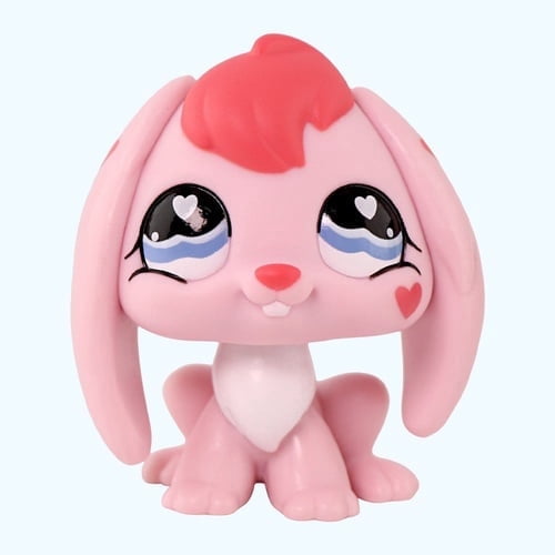 Mini Pet Toy Bunny Rabbit #557 Collectible Little Animal Figurine Toys Easter Gift for Kids