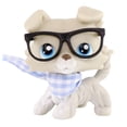 thumbnail image 1 of Mini Pet Toy Dog Collie #363 with Bandana Glasses Accessories,Collectible Mini Toy Figurines, 1 of 8