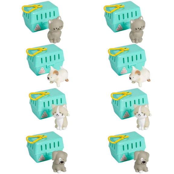 Mini Pet in Carrier Adoption Center Playset 8 pc