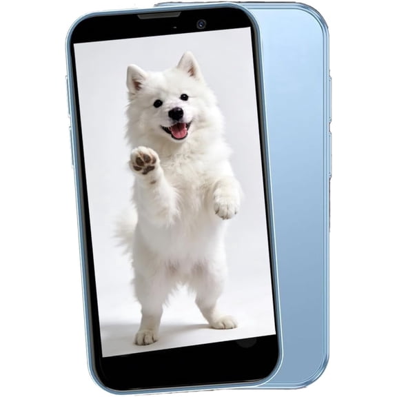 Mini Phone 2G+16GB Smartphone 3.0 Inch Android 8.1 3000mAh Small Mobile Phone Student Pocket Cell Phone Dual SIM GPS Face ID(Blue)