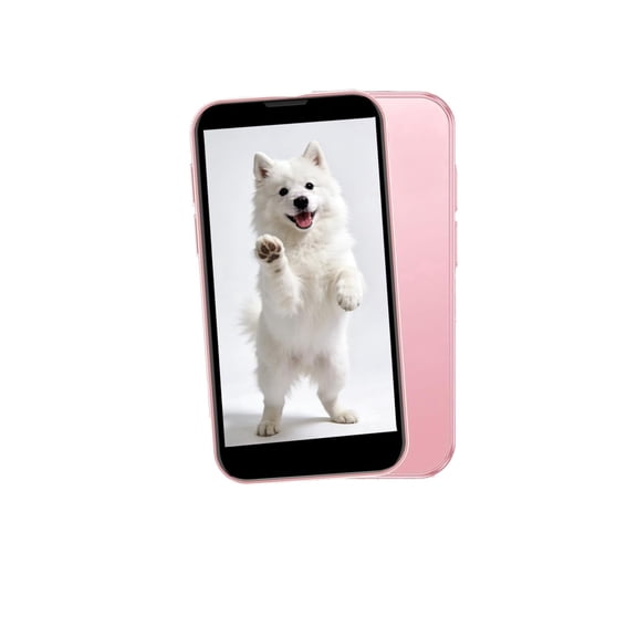 Mini Phone 2G+16GB Smartphone 3.0 Inch Android 8.1 3000mAh Small Mobile Phone Student Pocket Cell Phone Dual SIM GPS Face ID(Pink)