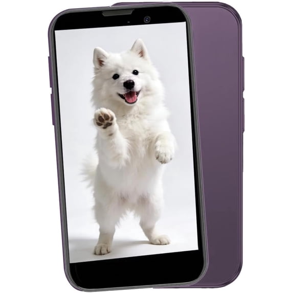 Mini Phone 2G+16GB Smartphone 3.0 Inch Android 8.1 3000mAh Small Mobile Phone Student Pocket Cell Phone Dual SIM GPS Face ID(Purple)