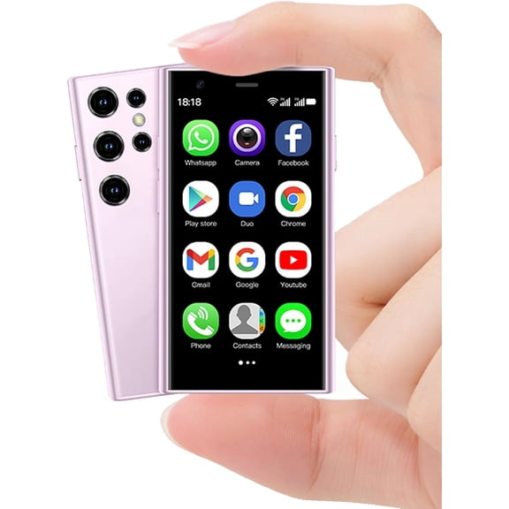 Mini Phone,3G Cell Phone 2G+16GB Smartphone 3.0 Inch Android Quad Core 3000mAh Student Pocket Cell Phone Dual SIM/GPS