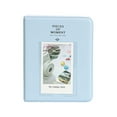 thumbnail image 1 of Mini Photo Album with 64 Pockets, PVC Small Photo Storage Album for 3-Inch Photos, Compact & Portable, Multi-Functional Organizer for Cards & Photos, Blue, 1 of 9