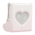 thumbnail image 1 of Mini Photo Album with Heart Cutout, Compact 4.33x3.35In Desktop Decor, Holds 3 Inch Prints, Perfect for Photocards Pictures and Small Keepsakes, Portable Lightweight Gift Ready, 1 of 6