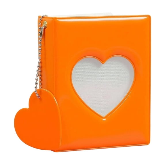 Mini Photo Album with Heart Cutout, Compact 4.33x3.35In Desktop Decor ...