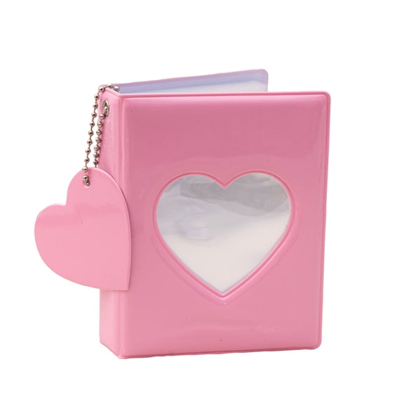 Mini Photo Card Album , Pink Mini Photo Organizer Holds Pocket Size Prints Fits Wallet And Pocket Space