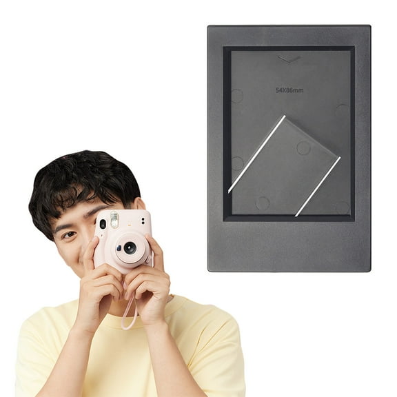 Mini Photo Frames with Clear Protective Covers, 2x3 Picture Frame, Small Wallet Size Picture Frame for 3-Inch Film (Black) 2.4x0.27x3.62"