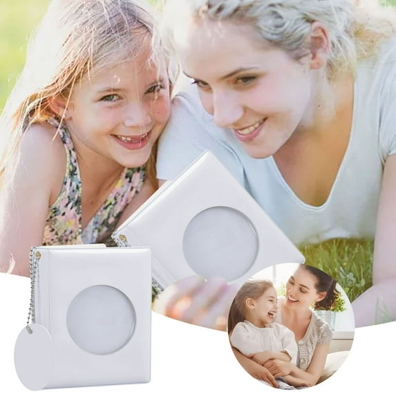 Mini Photocard Binder,3 Inch Photocard Holder Book,Small Card Binder, Photo Card Book with 32 Pockets, Portable Photocard Album Cards Collection Organizer for Photo Cards Collection, 3.35X4.33inch