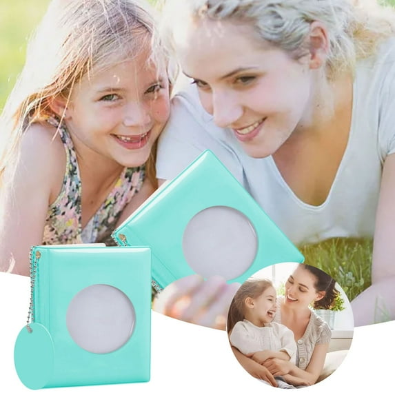 Mini Photocard Binder,3 Inch Photocard Holder Book,Small Card Binder, Photo Card Book with 32 Pockets, Portable Photocard Album Cards Collection Organizer for Photo Cards Collection, 3.35X4.33inch