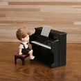 thumbnail image 1 of Mini Piano Ornament Set 3.3 Inch with Stool and Sheet Music White Decor for Christmas Tree Desk Display Music Lover Gift Collectible, 1 of 6