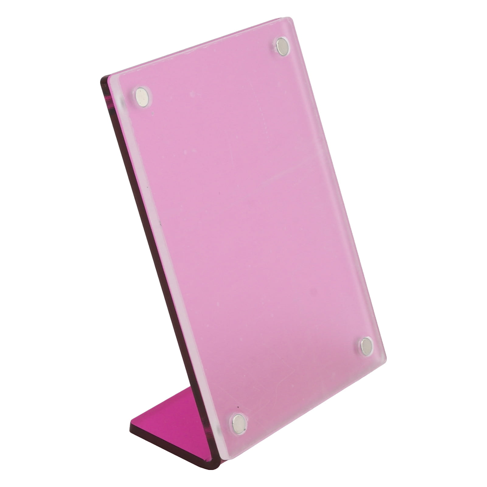 Mini Picture Frame, 3" Universal Clear Acrylic Photo Frame, L Shape