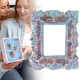 thumbnail image 1 of Mini Picture Frames Resin Picture Frame Small Antique Resin Miniature Rectangle Wall Hanging Frames for DIY Jewelry Display Photography Mobile Phone Photo, S, 1 of 9
