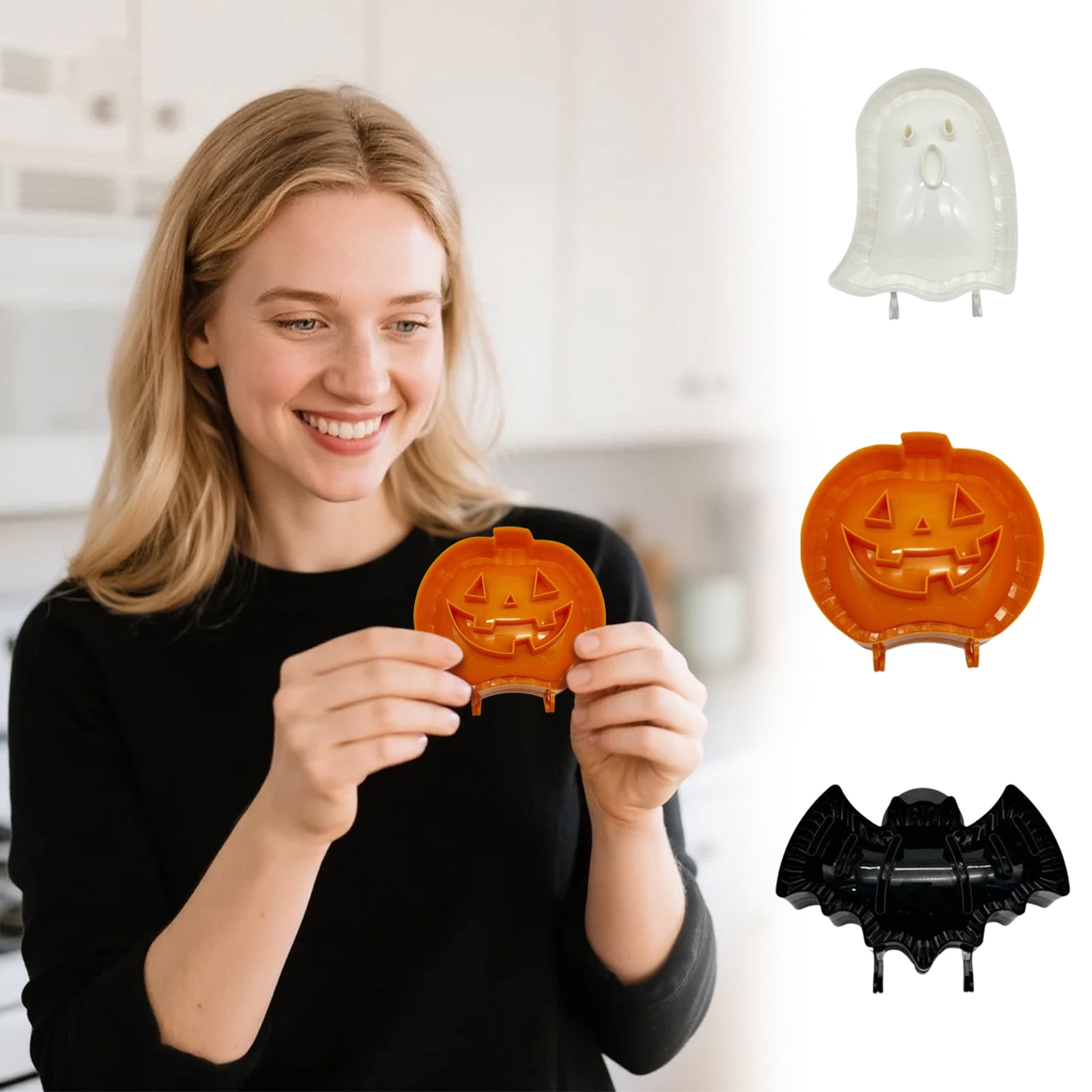 Mini Pie Molds for Baking: Holiday Hand Pie Maker with Pumpkin/Ghost ...