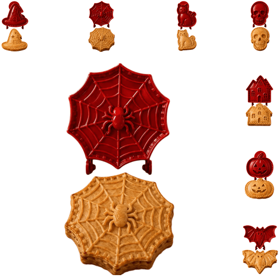 Mini Pie Molds, Halloween Mini Pie Mold, Hand Pie Molds For Baking, Spooky‑Theme Pocket Pie Maker, Halloween Baking Supplies For Seasonal Home Baking & Party Food Prep-F