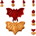 thumbnail image 1 of Mini Pie Molds, Halloween Mini Pie Mold, Hand Pie Molds For Baking, Spooky‑Theme Pocket Pie Maker, Halloween Baking Supplies For Seasonal Home Baking & Party Food Prep-D, 1 of 8