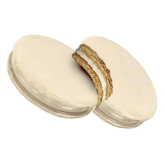 Mini Pie Original Marshmallow Sandwhich Vanilla Flavor 6 ct/ pack of 3, Wafer Biscuit Rich Flavored Delicacy Creme Bite-sized Snack All Occasions Party Favor Sweet Treats Stocking Stuffer Gift Idea