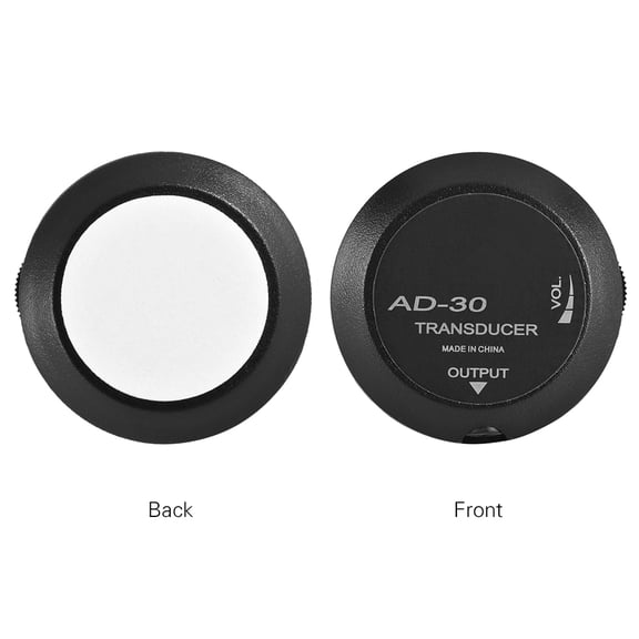 Mini Piezo Pickup Contact Microphone Transducer with 6.35mm Output Plug and Tail Nail Clamp for Acoustic Classical Folk Guitar Violin and Ukulele Music Tool