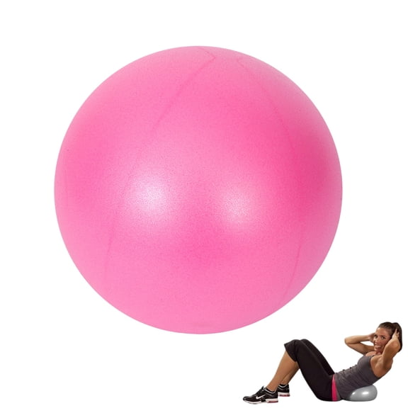 Mini Pilates Ball, Anti-Burst Small Yoga Exercise Ball, Soft Stability Fitness Ball for Core Training, Yoga, Pilates, Physical Therapy & Home Workout