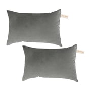 Mini Pillows,Microfiber Small Pillow for Neck and Lumbar Support,Soft Breathable Tiny Pillows,Machine Washable Cushion for Office Desk,Backpacking and Travel, 7x11 inchGrey