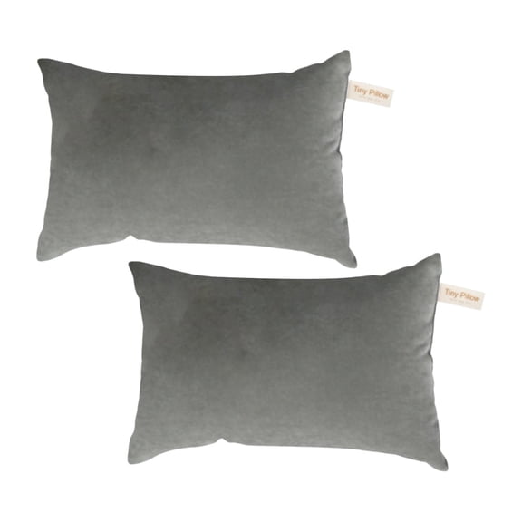 Mini Pillows,Microfiber Small Pillow for Neck and Lumbar Support,Soft Breathable Tiny Pillows,Machine Washable Cushion for Office Desk,Backpacking and Travel, 7x11 inch(Grey)