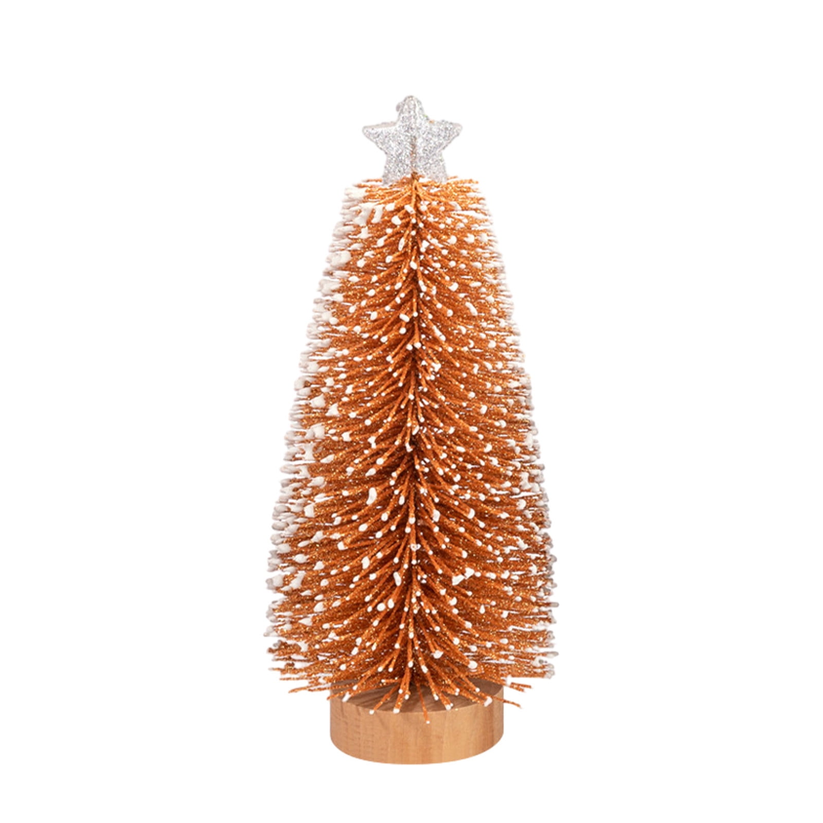 Mini Pine Trees 8Inch Sisal Frosted Christmas Trees SnowCovered with