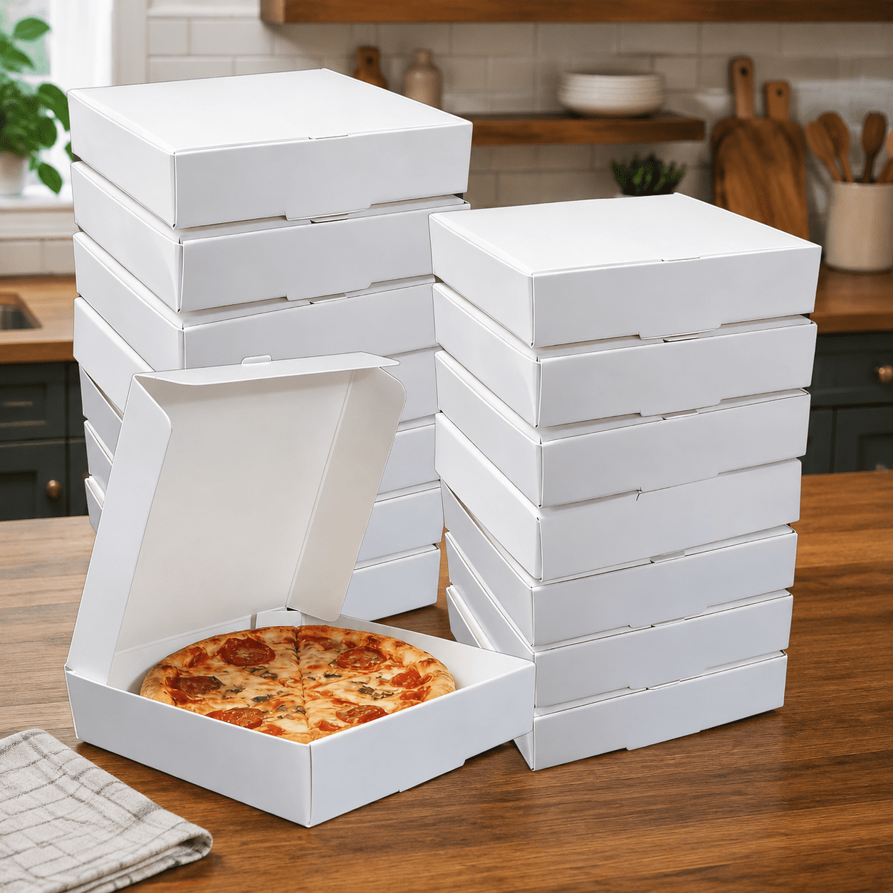 White Pizza Boxes for Home Use