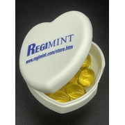 Mini PkRegimint Peppermint & Caraway Oil 300mg Complex For Gut Help. 12 Caps with Pillbox.