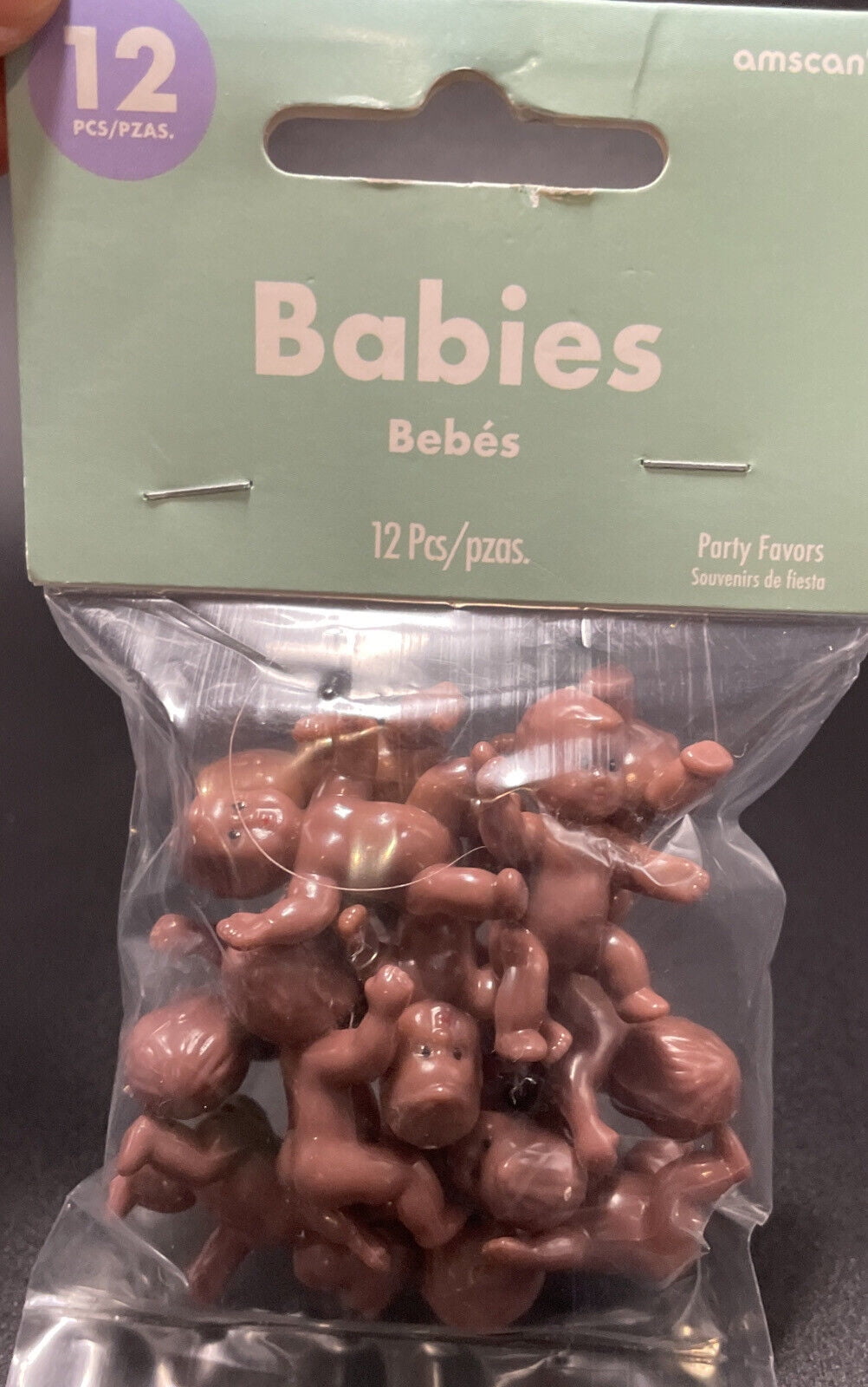 Mini Plastic Baby Shower Favor Charms 12 Ct