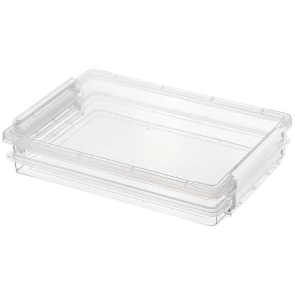 Mini Plastic Box, Small Transparent Box, Rectangle Clear Plastic Storage Container, Portable Travel Holder with Lid, Small Items Organizer for Beads, Sewing Supplies, Craft Accessories(White)