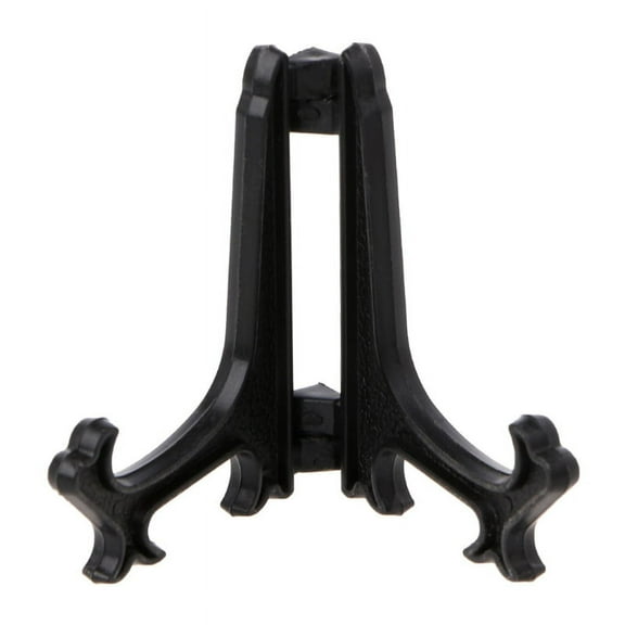 Mini Plastic Coin Display Stand Black for Triangle Badge Casino Chips Easel Hold