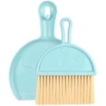 thumbnail image 1 of Mini Plastic Dustpan And Broom, Mini Dustpan And Brush Set, Small Broom Desk Cleaning Tool, Small Multi-Function Sweeping Broom For Kids Adults (Blue), 1 of 6