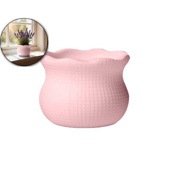 Mini Plastic Flower Pot (2.36 Inch) – Small Desktop Planter for Succulents & Cacti – DIY Craft Pot for Yarn Crochet & Pipe Cleaner Decor