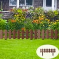 thumbnail image 1 of Mini Plastic Garden Fence with Ground Stakes, Interlocking Yard Border Edging – Expandable Flower Bed Fence for Lawn Path Patio DIY Outdoor Landscaping, 1 of 8
