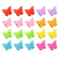 thumbnail image 1 of Mini Plastic Hair Clips, 20Pcs Each, with Antennae and Butterfly Design, Random Colors: 20 Pieces Per Pack， Assorted Color Mini Jaw Clip Hairpin Accessories Women, Girls, Kids, Baby, Random, 1 of 7