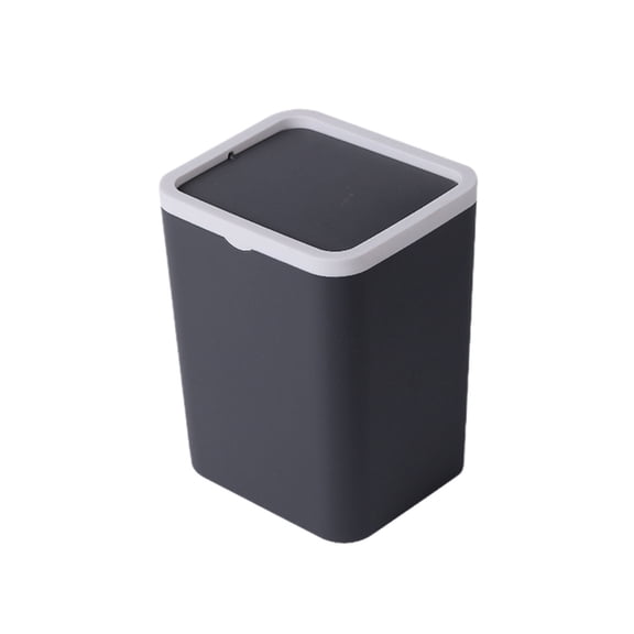 Mini Plastic Storage Bin with Flip Lid – Desktop Rubbish Container for Home & Office, Durable, Easy to Clean, Elegant Design, Multifunctional Organizer