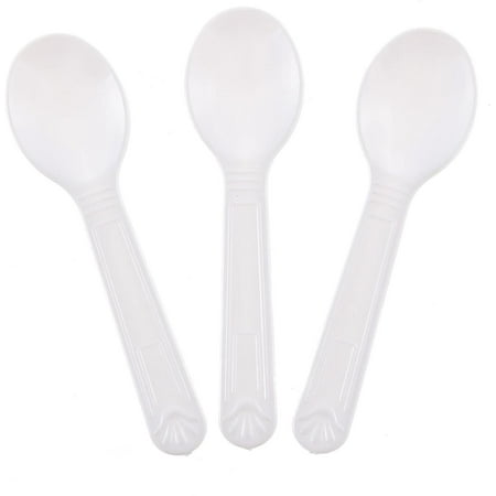Mini Plastic Tasting Spoons And Ice Cream Spoons Pack with 100 spoons